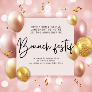 Invitation 20 ème affiche